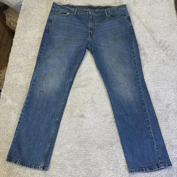 Levi's Blue Denim Jeans Relaxed Fit 42x30 Men's - Picture 1 of 7